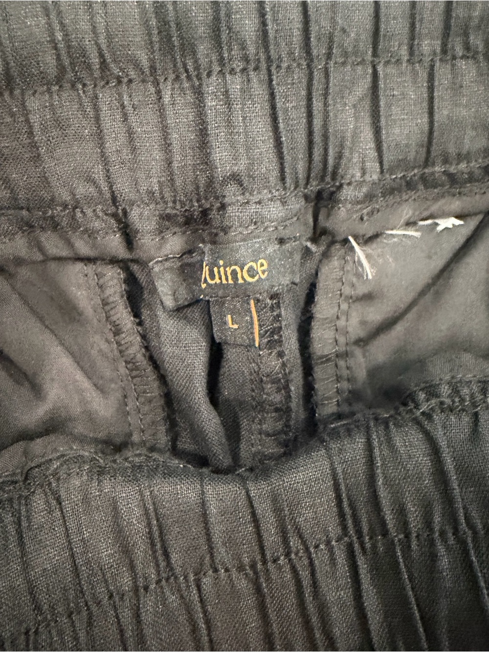 Quince Women’s Black Linen Blend Vest & Pants Outfit - Picture 7 of 7